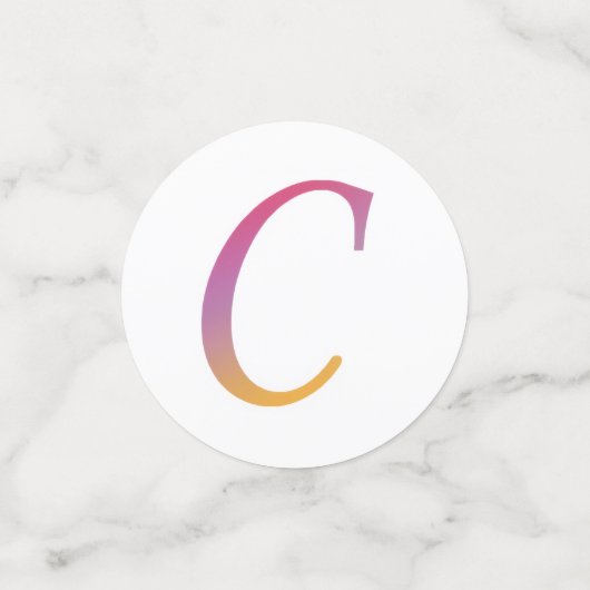 Brief Confetti "C" (Kleine voorkant)