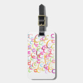 Brief Confetti "C" Bagagelabel (Voorkant verticaal)
