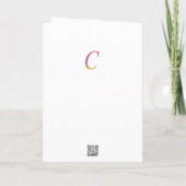 Brief Confetti "C" Kaart (Achterkant)