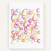 Brief Confetti "C" Notitieboek (Voorkant)