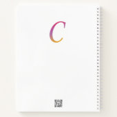 Brief Confetti "C" Notitieboek (Achterkant)
