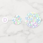 Brief Confetti "D" (Achterkanten)