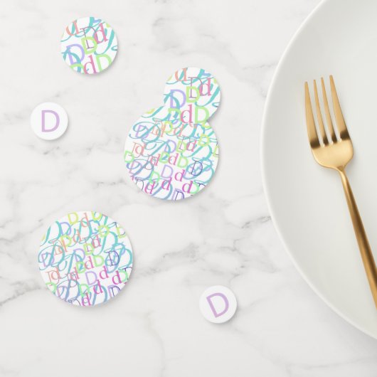 Brief Confetti "D" (Groep)