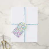 Brief Confetti "D" Cadeaulabel (Met Touw)