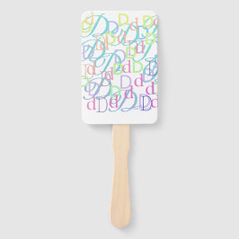 Brief Confetti "D" Handwaaier
