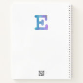 Brief Confetti "E" Notitieboek (Achterkant)