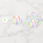 Brief Confetti "F" (Achterkanten)