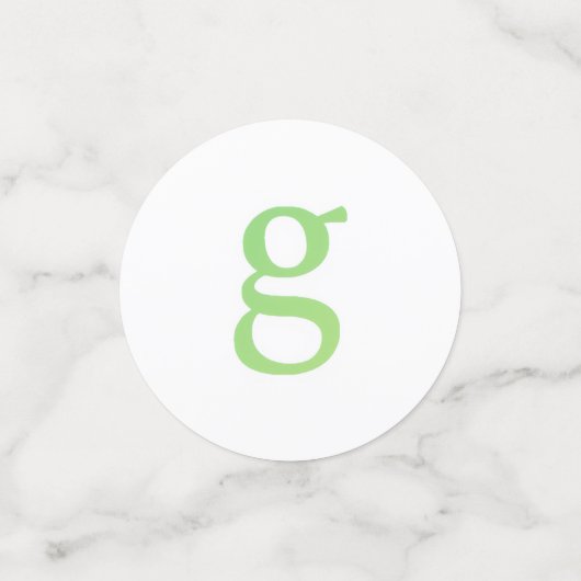 Brief Confetti "G" (Kleine voorkant)