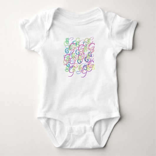 Brief Confetti "G" Baby romper (Voorkant)