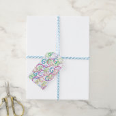 Brief Confetti "G" Cadeaulabel (Met Touw)