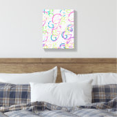Brief Confetti "G" Canvas Afdruk (Insitu (Slaapkamer))