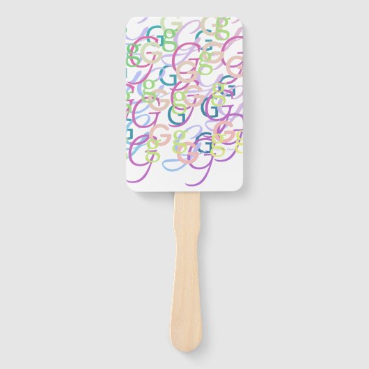 Brief Confetti "G" Handwaaier (Voorkant)