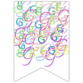 Brief Confetti "G" Vlaggetjes (Derde vlag)