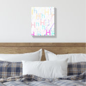 Brief Confetti "H" Canvas Afdruk (Insitu (Slaapkamer))