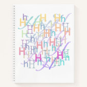 Brief Confetti "H" Notitieboek (Voorkant)