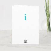 Brief Confetti "I" Kaart (Achterkant)