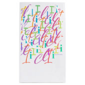 Brief Confetti "I" Klein Cadeauzakje (Achterkant)