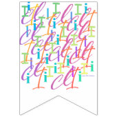 Brief Confetti "I" Vlaggetjes (Eerste vlag)
