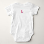 Brief Confetti "K" Baby romper (Achterkant)
