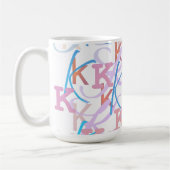 Brief Confetti "K" Koffiemok (Links)