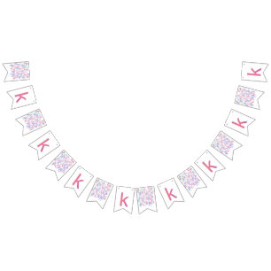 Brief Confetti "K" Vlaggetjes