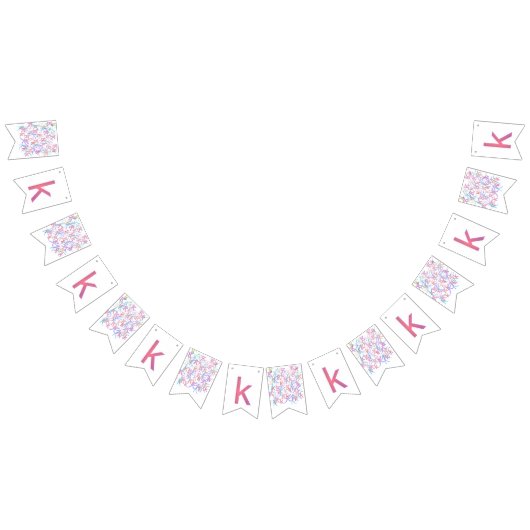 Brief Confetti "K" Vlaggetjes (Alle)