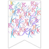 Brief Confetti "K" Vlaggetjes (Derde vlag)