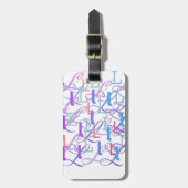 Brief Confetti "L" Bagagelabel (Voorkant verticaal)