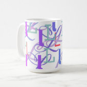 Brief Confetti "L" Koffiemok (Voorkant links)