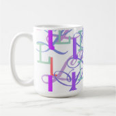 Brief Confetti "L" Koffiemok (Links)