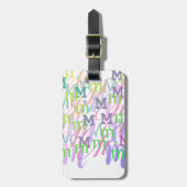 Brief Confetti "M" Bagagelabel (Voorkant verticaal)