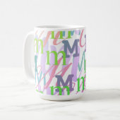 Brief Confetti "M" Koffiemok (Voorkant links)
