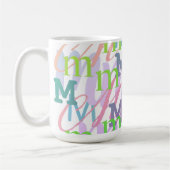 Brief Confetti "M" Koffiemok (Links)