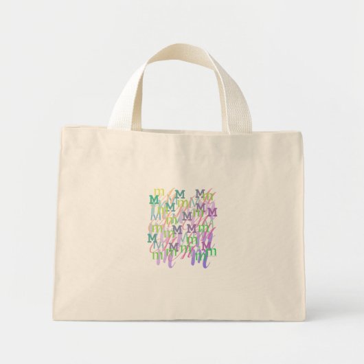 Brief Confetti "M" Mini Tote Bag (Voorkant)