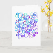 Brief Confetti "O" Kaart (Gele Bloem)