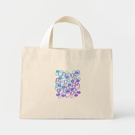Brief Confetti "O" Mini Tote Bag (Voorkant)