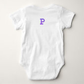 Brief Confetti "P" Baby romper (Achterkant)