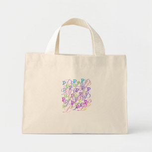 Brief Confetti "P" Mini Tote Bag
