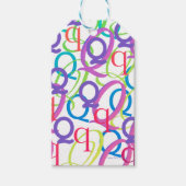 Brief Confetti "Q" Cadeaulabel (Voorkant)