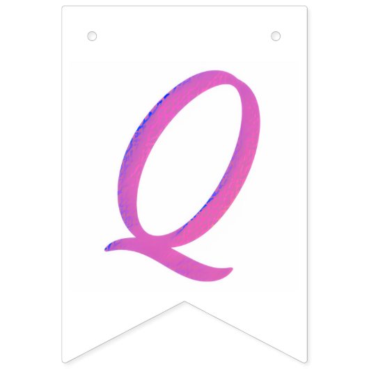 Brief Confetti "Q" Vlaggetjes (Tweede vlag)