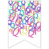 Brief Confetti "Q" Vlaggetjes (Eerste vlag)