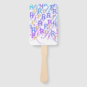 Brief Confetti "R" Handwaaier