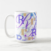 Brief Confetti "R" Koffiemok (Links)
