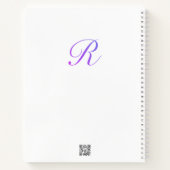 Brief Confetti "R" Notitieboek (Achterkant)