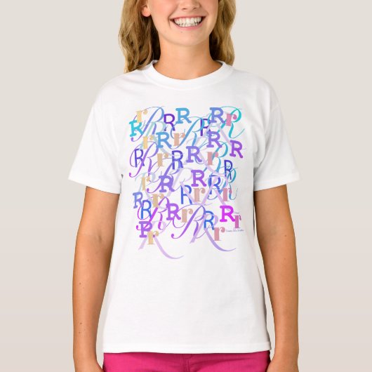 Brief Confetti "R" T-shirt (Voorkant)