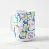 Brief Confetti "S" Koffiemok (Voorkant links)