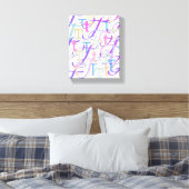 Brief Confetti "T" Canvas Afdruk (Insitu (Slaapkamer))