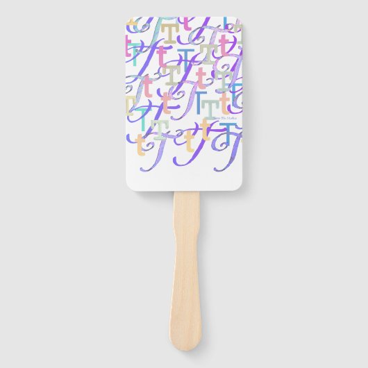 Brief Confetti "T" Handwaaier (Voorkant)