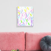 Brief Confetti "V" Canvas Afdruk (Insitu (Woonkamer))