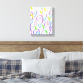 Brief Confetti "V" Canvas Afdruk (Insitu (Slaapkamer))